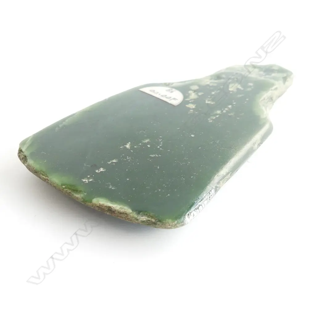 An old Māori probably pre-European pounamu toki, Image 1++